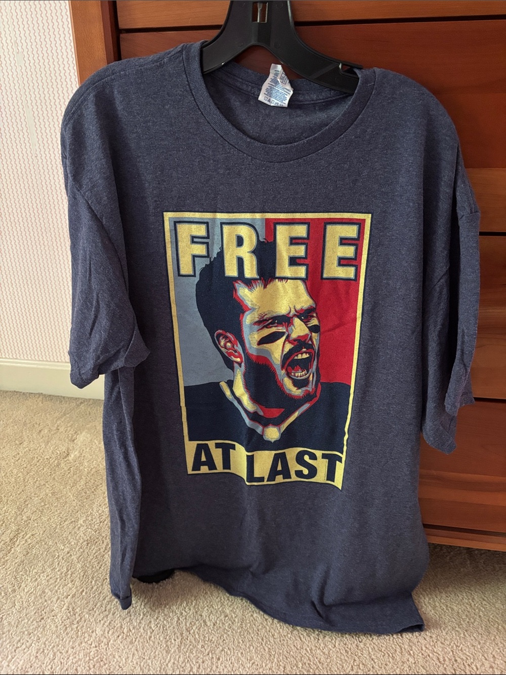 Tom Brady —Delta Navy 'Free At Last' Graphic Tee